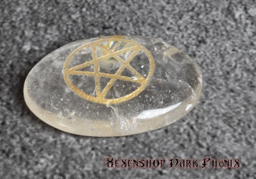 Hexenshop Dark Phönix Wicca Symbolsteine aus Bergkristall im 6er Set